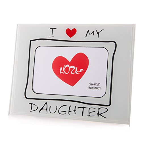 Eurofirany White Glass Photo Frame 23 x 18 x 2 cm