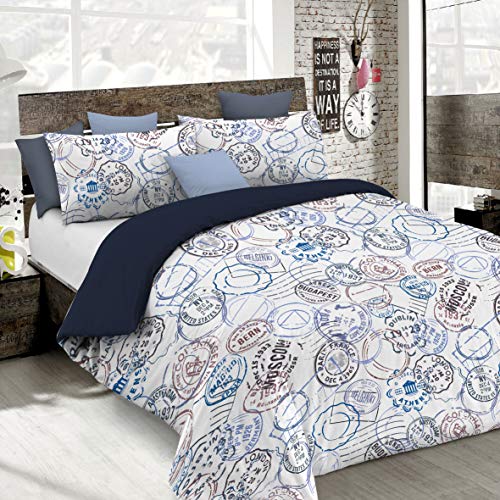 Italian Bed Linen Duvet Cover Fashion, Microfibre, Travel Life, Double