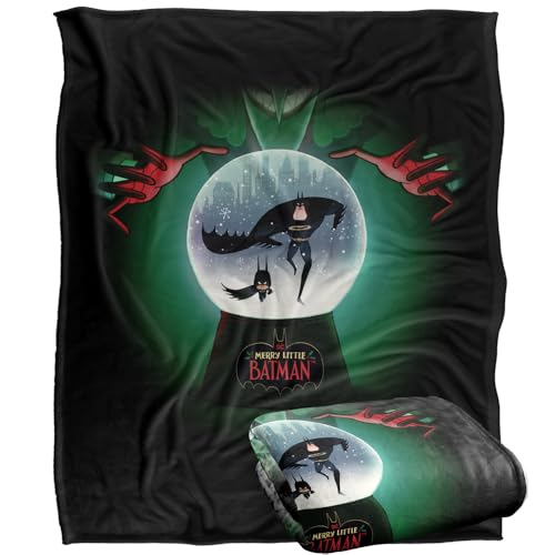 LOGOVISION Merry Little Batman Snowglobe Silky Touch Super Soft Throw Blanket 152 X 127 Cm