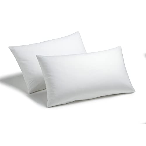 Homespace Direct Hollowfibre Pillow Pair Bounce Back Hypo-allergenic Thick Pillows Polycotton Cover