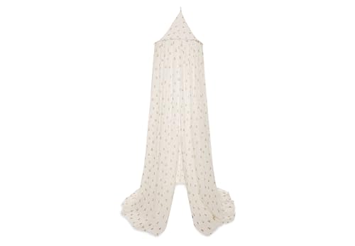 Jollein Canopy - Mini Teddy Bear - Height 245cm - Bed Canopy for Baby & Nursery - OEKO-TEX Certified - With Mini Teddy Bear Print