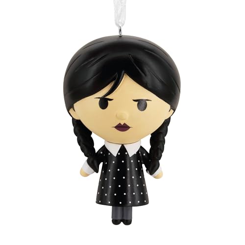 Hallmark Wednesday Addams Keepsake Hanging Ornament, Tree Decoration, Christmas, Halloween, Black