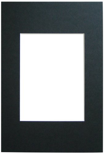 walther design PassepArtouts Black for frame size: 40 x 50 cm, Picture size: 30 x 40 cm PassepArtouts PA051B