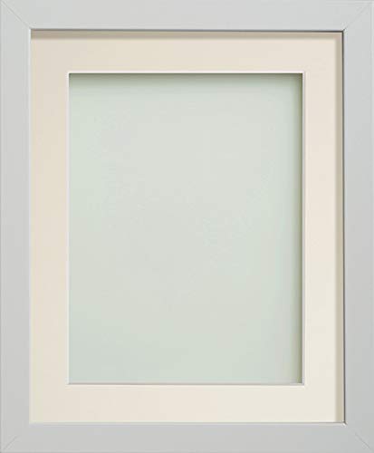 Frame Company Allington White Photo Frame with Ivory Mount, A4 for 10x6 inch, fitted with perspex