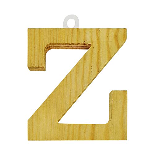 Artemio 11.5 cm Wooden Letter Z in Upper Case, Beige
