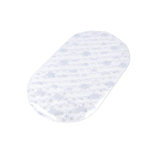 Beldray Anti-Mould Star Print Bathmat – Antibacterial & Mould-Resistant Bathtub Mat, Slip-Resistant Suction Base, Cushioned for Comfort, Blue Star Print Design, 69 x 39 cm