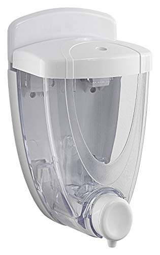 Gedy Torpedo Soap Dispenser, Thermoplastic Resins, White, Large