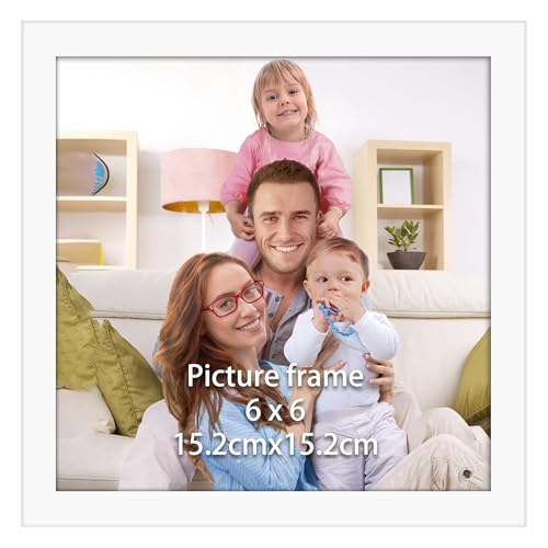 Giftgarden 6x6 Picture Frame White Single