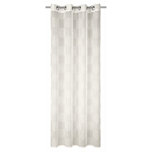 Davos Eyelet Curtain 245 x 135 cm Cream