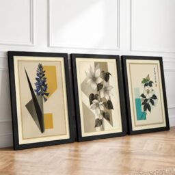 Botanical Moments Botanical Set of 3 Framed Wall Art Prints A4