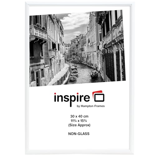 Hampton Frames EASYLOADER 30x40cm White Picture Poster Frame Acrylic (Non-Glass) EAS3040WHPX-1PK