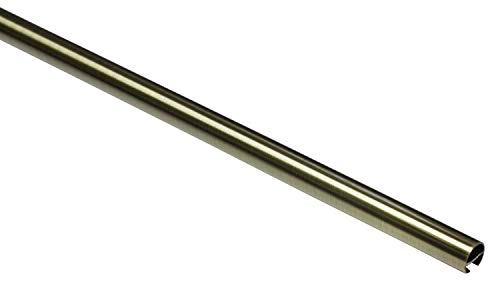 Gardinia Curtain Pole with Inner Rail I Diameter 16 mm Antique Brass 160 cm