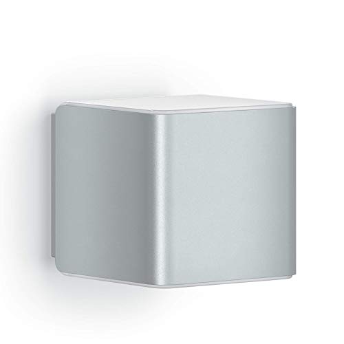 Steinel Wall Light L 840 SC Silver, LED Outdoor Light, 160° Motion Detector, Networkable, can be Operated via App, 9.5 W