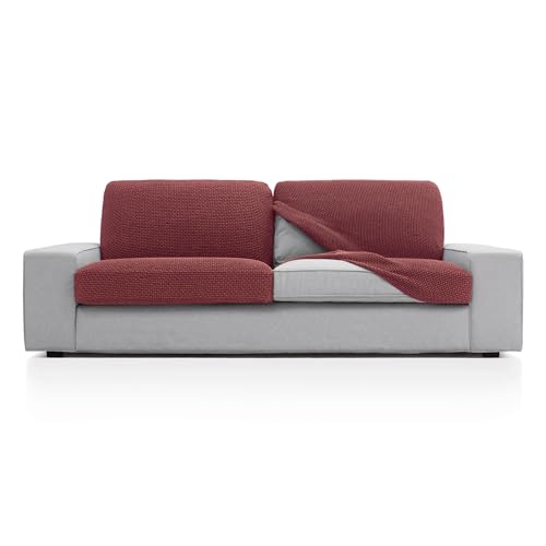 FAVERTI?? Super Elastic Sofa Cushion Cover with Measures Between 50-85 cm by 45-70 cm and 10-20 cm High - Model NOVELE - Seat or Back Cover for Armchair or Sofa Dark Fuchsia