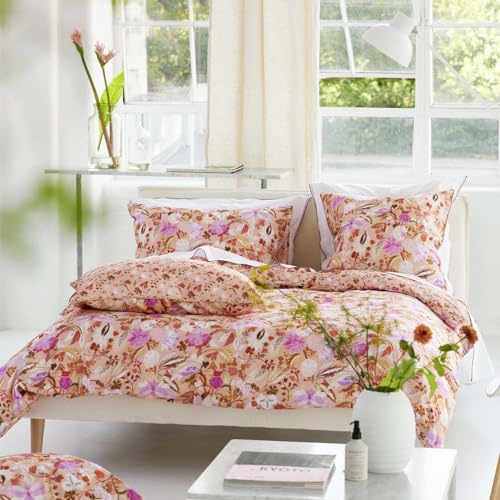 Printed Cotton Satin Duvet Cover, Giradon, 240 x 220 cm, Designers Guild