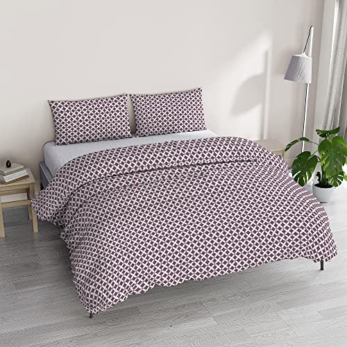 Italian Bed Linen Athena Rita Pink Duvet Cover Set Made in Italy