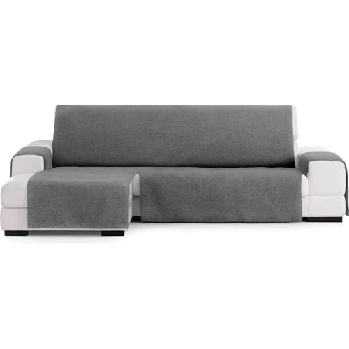 ECOMMERC3 Universal and Versatile Extra Left Chaiselong Sofa Cover ??? Anthracite Chaiselong Sofa Cover Protector Easy to Install for Back, Seat and Arms