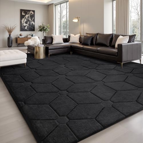 Sour Lemon Rugs Living Room 300x425,3D Black Area Rugs for Bedroom,Extra Large Rugs for living room,Machine Washable Anti Slip Short Pile Rug Carpets Mat for Kids Room Bedroom