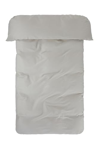 Jotex Zack Satin Duvet Cover Exclusive Satin Made from Organic Cotton GOTS Certified Duvet Cover - Beige 140 x 200 cm