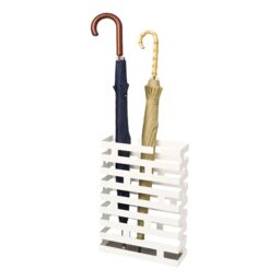 YAMAZAKI Brick Wide Umbrella Stand, white