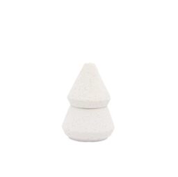 Paddywax Holiday Candles Cypress & Fir Stacked Tree-Shaped Luxury Scented Candle Set, 155g, White