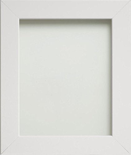 Frame Company Watson White 9x6 Photo Frame with Real Glass - Fits a 9x6 image, Frame size 9x6, Overall approx 11.4x8.4, Real Glass Front