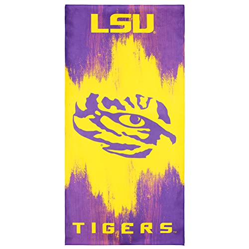 "College Covers Everything Comfy LSU Tigers Beach Towel, 30"" x 60"""