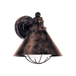 EGLO Outdoor wall Light Barrosela, Single-Flame Exterior Lamp - wall light Made of Galvanised Steel, Colour: Antique Copper, Socket: E27, IP44