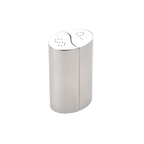 Grunwerg Condimates Mix & Match Interlocking Flavour Creators 2 Piece Salt & Pepper Shakers with Ceramic Gears, Mirror Finish, 8cm