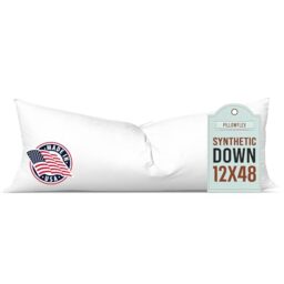 Pillowflex Synthetic Down Alternative Pillow Inserts for Shams (12 Inch by 48 Inch)