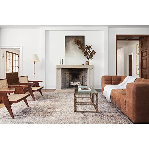 Livabliss x Becki Owens Florina Vintage Rug - Area Rugs Living Room 157x213 cm, Dining Floor, Kitchen, Traditional Multicoloured Boho Style, Easy Care Pile, Bohemian Large Rug, Brown, Beige, Black