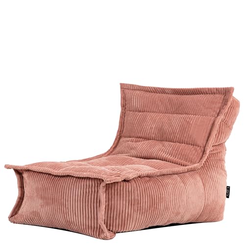 icon Dolce Kids Cord Bean Bag Chair with Filling Included, Pink