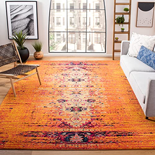 Safavieh Silvia Area Rug, Woven Polypropylene Carpet in Orange / Multi, 243 X 335 cm