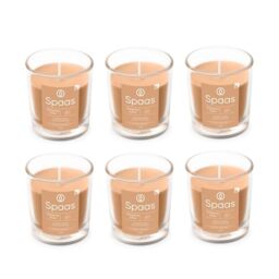 Spaas 6X Scented Candle 25h, Delightful Dawn, Terracotta Orange