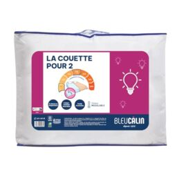 Bleu Calin Warm Modular Double Duvet, Special Couples Duvet, 4 Half Duvets, Microfibre, White, 240 x 260 cm