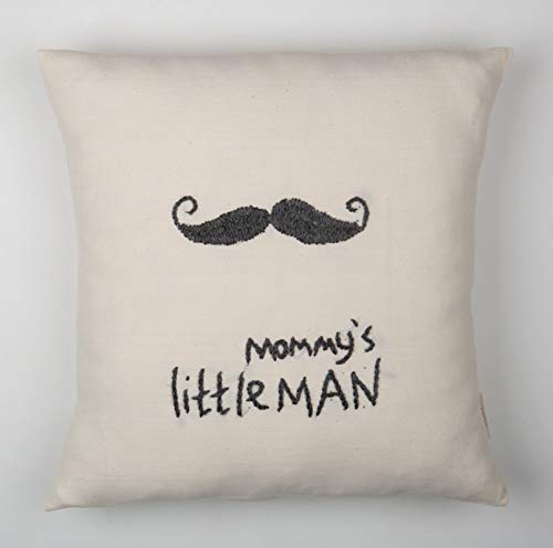 Muna Home Mommy's Little Handmade Decorative Cushion Covers Set Stylish Accent in Space, White, 40 x 40 cm