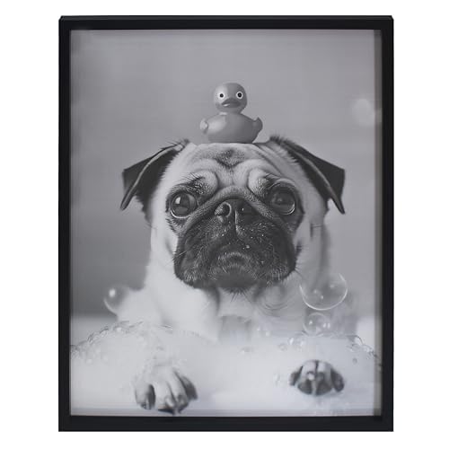Lesser & Pavey Wall Art – Pug for Living Room Decor & Bedroom Walls - Stylish Canvas Wall Art for Home Decor & Decorative Home Accessories - Lovely Birthday Gifts for Women & Men