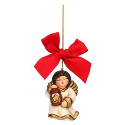 THUN - Christmas Angel Decoration with Ceramic Lantern, Large - Thunland - 5 x 4.5 x 6.5 cm
