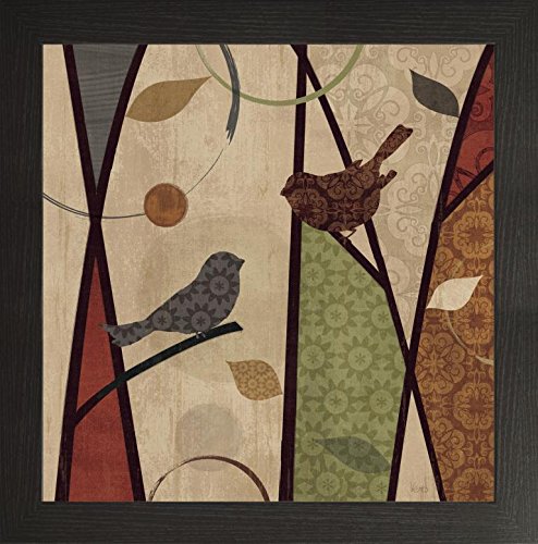 Frame Company Watson Range Pieces of Nature II Spice by Veronique Charron, Photo Frame - 5 x 5 Inches, Black