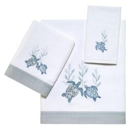 Avanti Linens - 3pc Towel Set, Soft & Absorbent Cotton Towels (Caicos Collection)