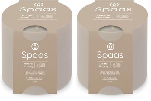 Spaas Glow Scented Candle 35h - Mindful Morning (Pack of 2)