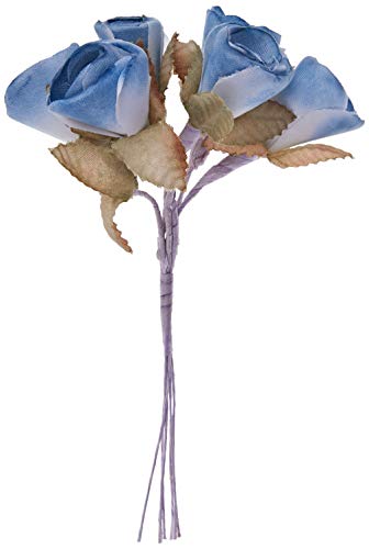 Mopec F478.03 Retro Blue Flower Bouquet, Pack of 12, Textile, One Size,
