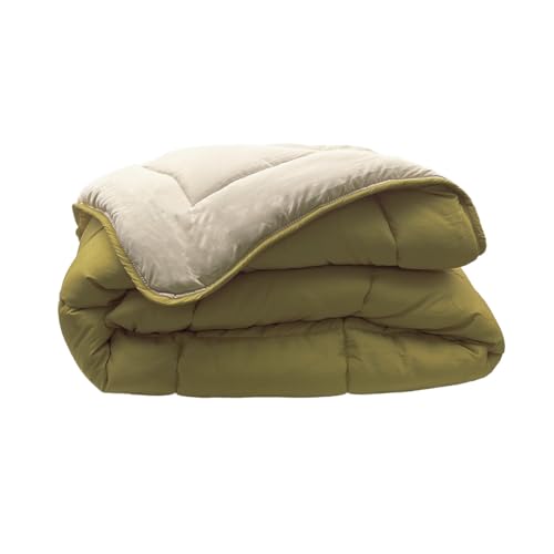 MON P' DODO Two Tone Quilt 100 x 140 cm Olive Clay