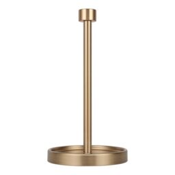 Ivilon Countertop Paper Towel Holder - Modern End Cap Minimalist Design - Color Warm Gold