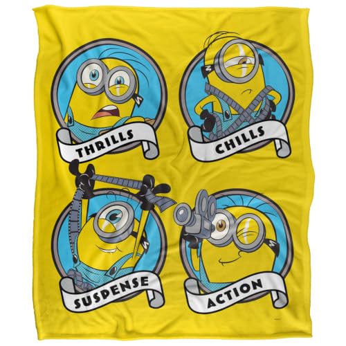 popfunk Minions And Monsters Film Crew Silky Touch Super Soft Throw Blanket 152 X 127 Cm
