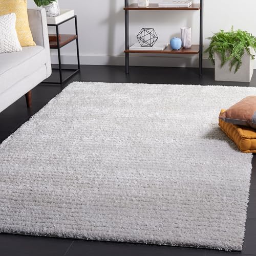 Safavieh Shaggy Rug for Living Room Dining Room Bedroom Tahoe Shag Collection High Pile Grey 4ft x 72in