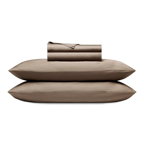 Cozy Earth Luxury Bed Sheet Set, 100% Viscose from Bamboo Fabric - Ultra-Soft and Breathable Bed Sheets with Naturally Temperature-Regulating Fabric, 4-Piece California King Sheet Set, Walnut