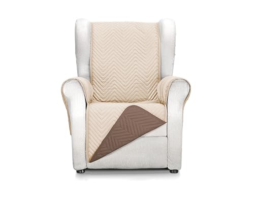 Martina Home Sofa Cover Milano 1 Seater Beige/Brown