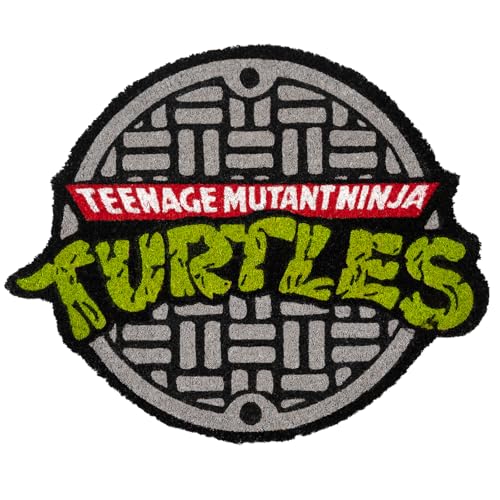 Grupo Erik Door Mat - Teenage Mutant Ninja Turtles Gifts - 21.6 x 17.7 in - 55 x 45 cm Coconut Coir, Waterproof, Non Slip Door Mats Indoor & Outdoor - Nickelodeon