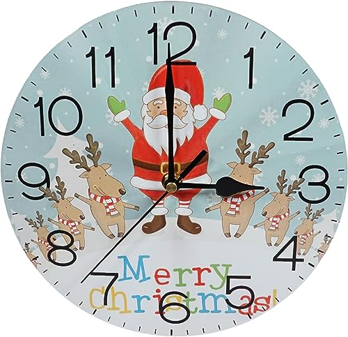 "Xmas Haus 9"" Christmas Decorative Festive Wall Clock For home Decoration"